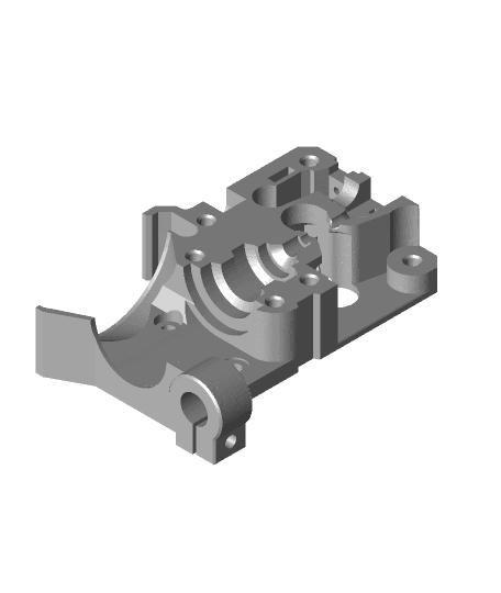 Prusa mk3s extruder body for dragon hotend 3d model