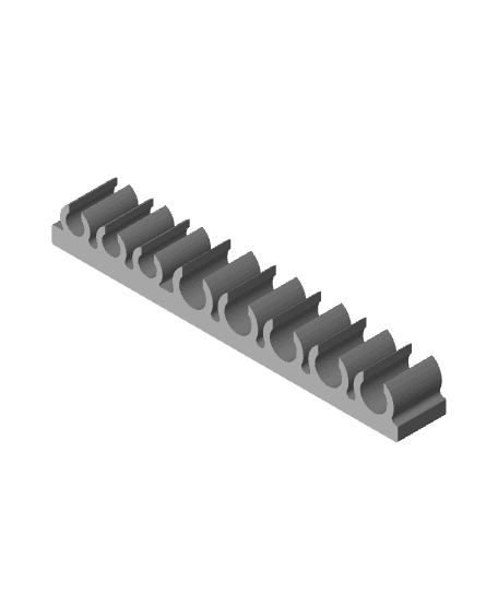 Cable holder 3 small 5 big 3d model