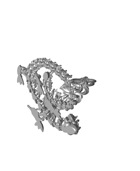 Shakaworld3D Winged Bone Crown Dragon Release V4 3d model