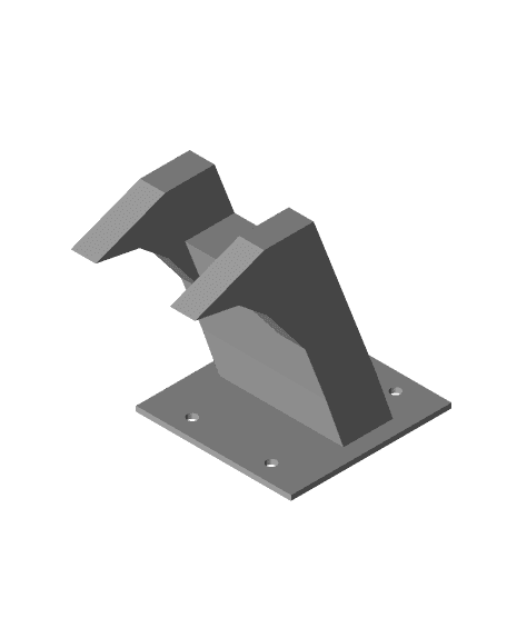 Payphone-like wall mount for rotary phone 3d model