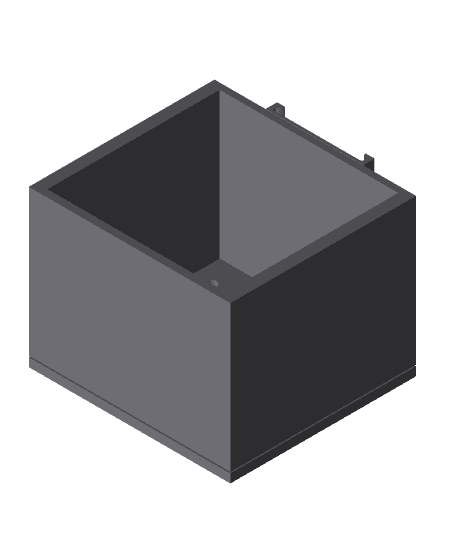 Square shadow bookshelf V1  3d model