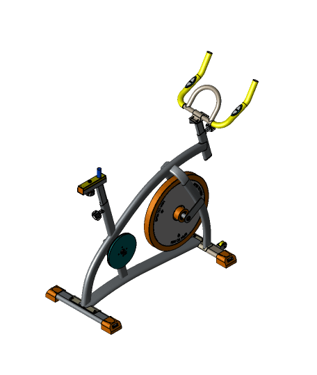 Spinning bike. 3d model
