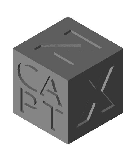 CAPT calibration cube 3d model