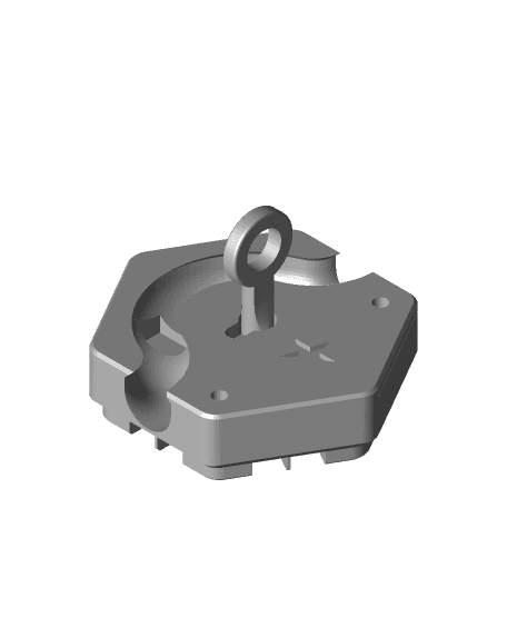 Hextraction Lock and Key Tile 3d model