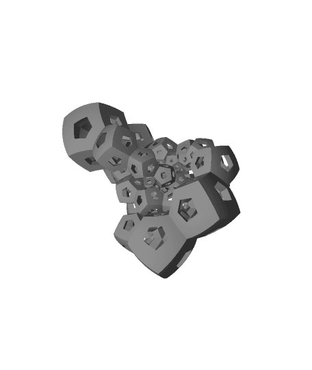 Dodecahedron rings 3d model