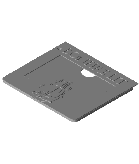 Dark Souls Themed Vaccine Card Holder 3d model