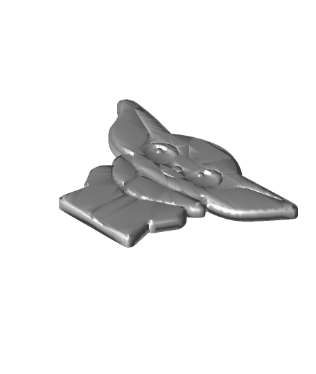 Grogu Fridge Magnet (6x2) 3d model