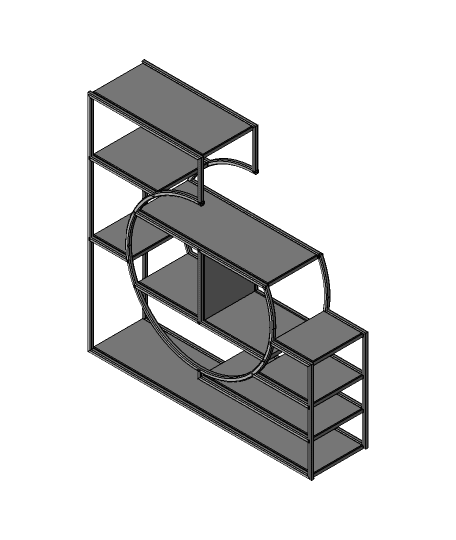 Wall Shelf Option 3d model