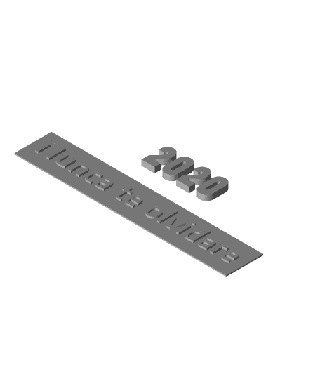 2020 NUNCA TE OLVIDARE - Un soporte para un rollo by Maus full viewable 3d model