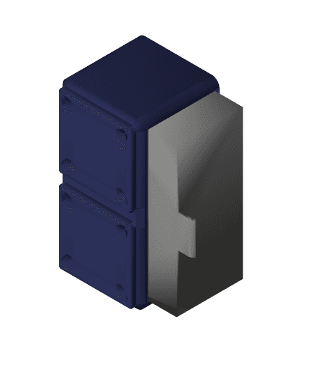 Gridfinity_2_Units_Drawer 3d model