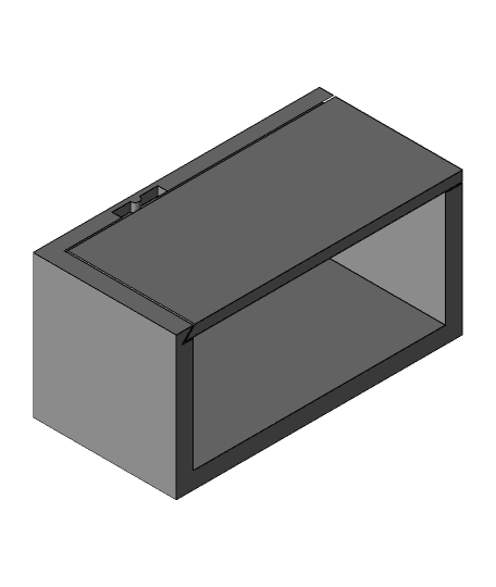 Notched Lid and hinge 3d model