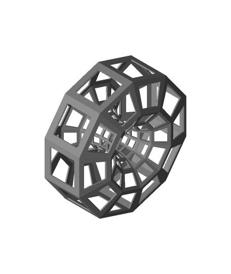 Polygonal torus 3d model