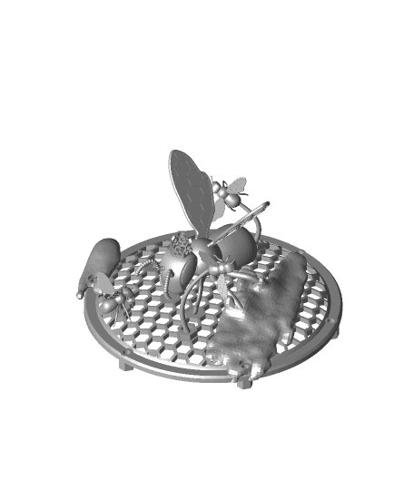 #3DPNSpeakerCover | Queen Bee Sharp 3d model