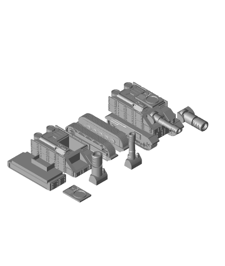 FHW: Tunnel Rats Hull tank Ez Print Kit (BoD) 3d model
