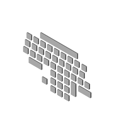 keyboard 3d model