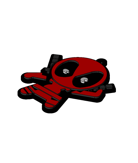 Deadpool Keychain 3d model