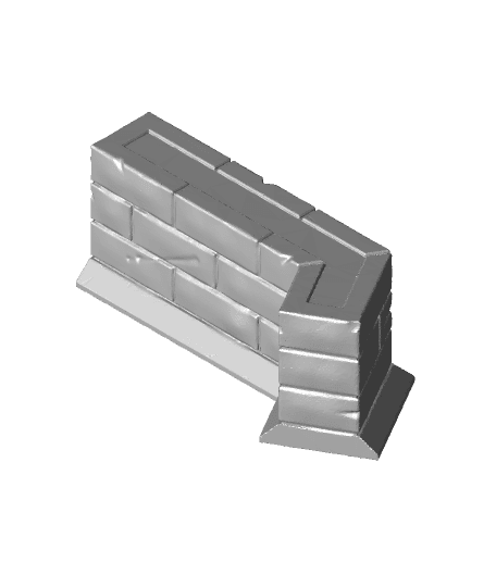 Wall Section for Gloomhaven 3d model