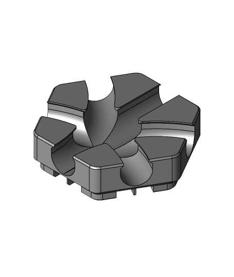 Hextraction - Crown Path - adapted merge tile 3d model