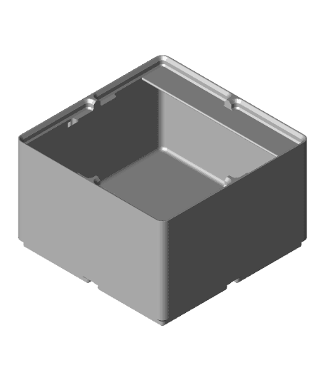 Gridfinity Divider Box 2x2x50mm 1-Compartment Stackable.stl 3d model