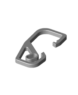 Two part Carabiner - BackToSchool - H4/H4L 3d model