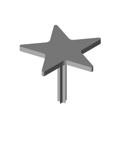 Star Plunger for Cookie Cutter 3d model