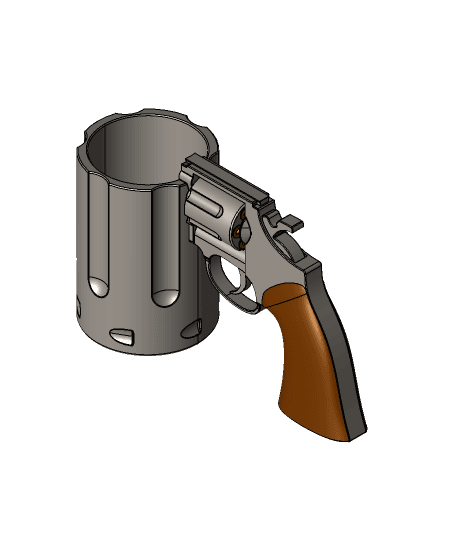 Revolver 12oz Can Cup 3d model