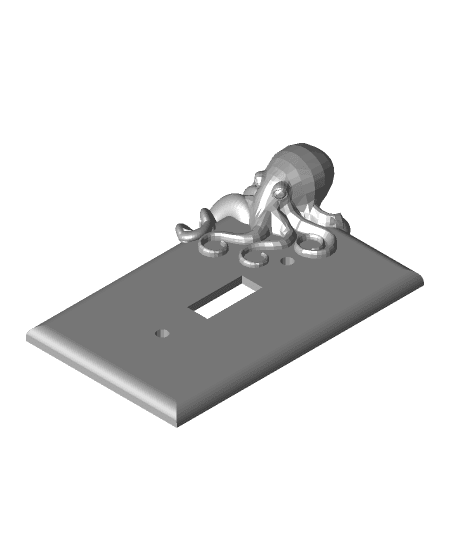 octopus_switch_plate.stl by jlongbine full viewable 3d model