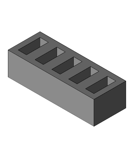USB Stand 5x Port 3d model