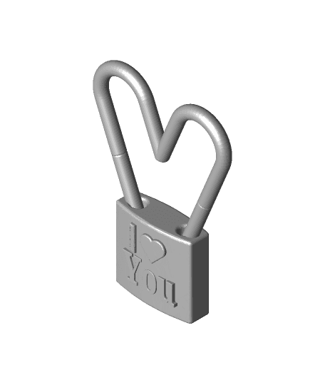 Remix of Blank Love Locks for Remixing by seanseanrichards full viewable 3d model