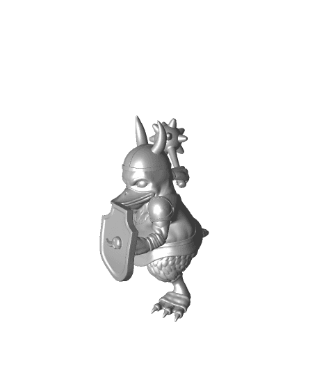 Fantasy Duck-Man Warrior 3d model