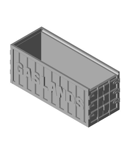 Gaslands - Shipping Containers Sliding Lid box 3d model
