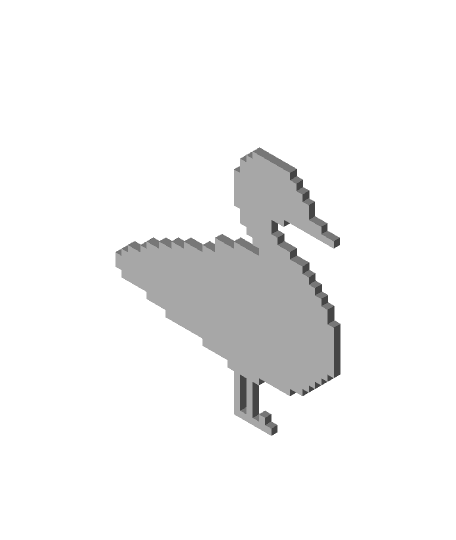 Pixel Goose 3d model