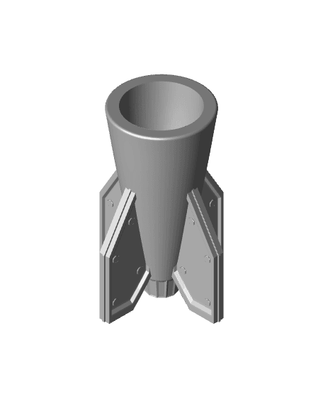 Rocket Milk Frother / Blender Holder 3d model
