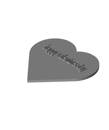 valentines day heart 3d model