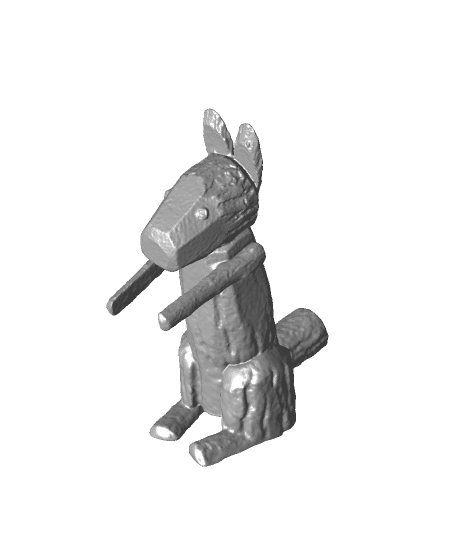 Wooden Bunny | 3D-Scanned Figure 3d model