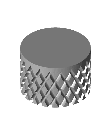 Rotary Knob with knurling pattern 3d model