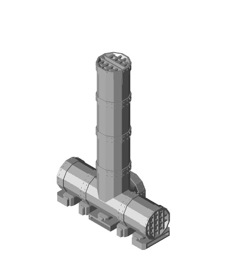 Gaslands - Industrial Pipe Gates 3d model