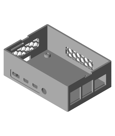 Raspberry Pi 4B case with Fan mount by ItStartedWithCanYou full viewable 3d model