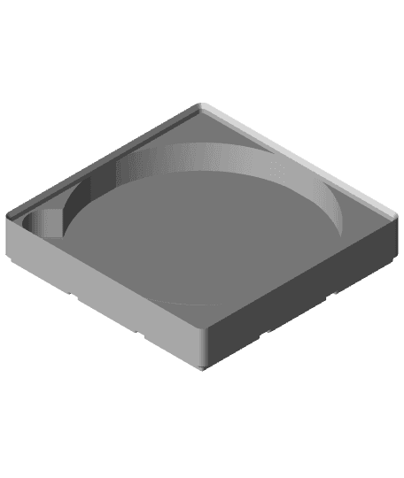 Gridfinity 125mm sanding pads tray 3d model