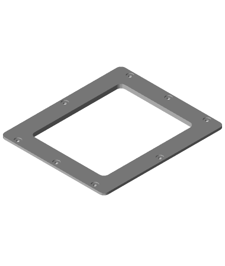 4mm acrylic window frame 3d model