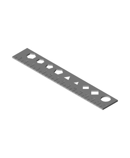 Simple Ruler - BackToSchool 3d model