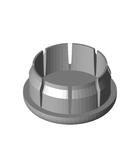 1 Inch Tubing End Caps (.065" Wall) 3d model