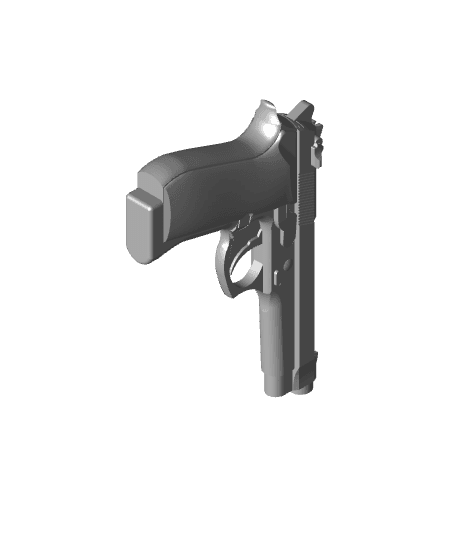 Remix of Beretta prop gun by Chris_Wentworth 3d model