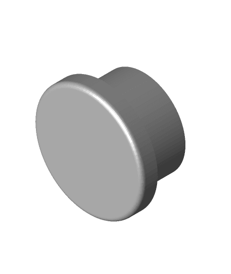 End Plug for .75" PVC Pipe by 3ddesignbros full viewable 3d model