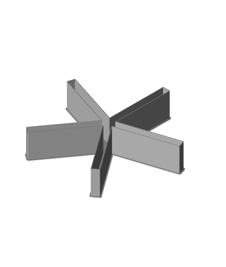 Fract5-1, nestable box (v2) 3d model