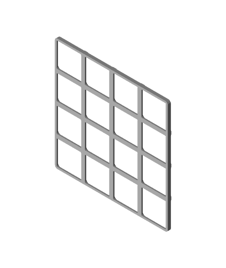 4x4 Gridfinity Grid 3d model