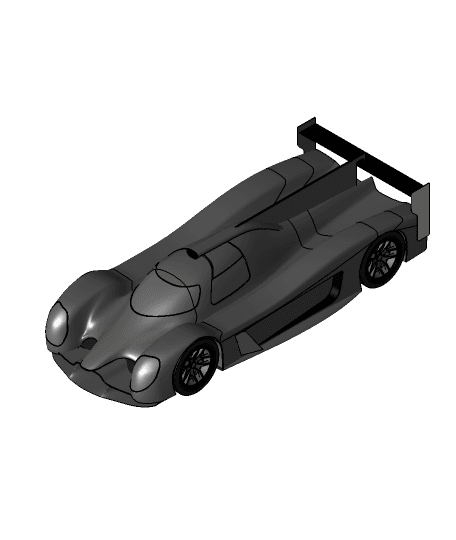 LeMans Racecar by Mattia Borroni full viewable 3d model
