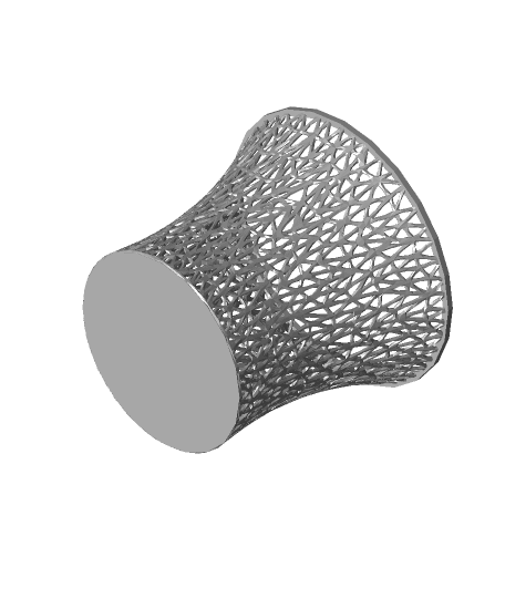 Voronoi Patterned Container by gareth7562 full viewable 3d model