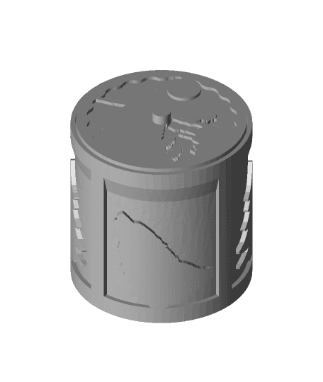 Wolf Circular Container 3d model