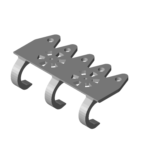 Coat Rack for Keychains by Space Qualified Media full viewable 3d model